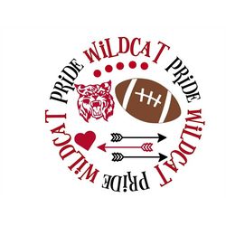Wildcat Pride Football SVG