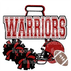 Warriors Glitter Cheer and Football PNG/SVG