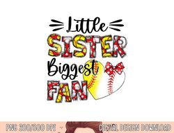 Baseball Sister Heart Softball Sister Life Women Mothers Day png, sublimation copy