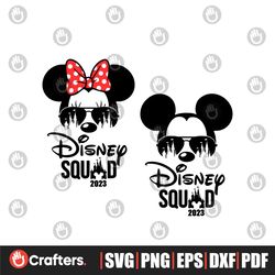 Mickey And Minnie Sunglasses Disney Squad 2023 SVG Bundle File
