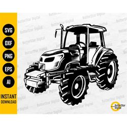 Tractor SVG | Farm Tractor SVG | Farming SVG | Decal Illustration Graphics | Cricut Silhouette Cutting Clipart Vector Di