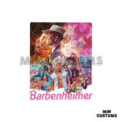 Retro Barbenheimer Characters PNG Movie 2023 PNG Download