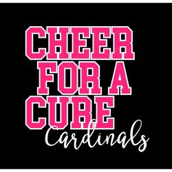 Cheer for a Cure Cardinals SVG