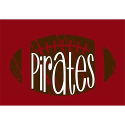 Pirates Distressed Football SVG