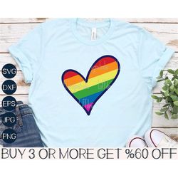 Valentine Heart SVG, Lgbtq SVG, Gay Pride SVG, Valentines Day Shirt Svg, love Is Love Svg, Files For Cricut, Sublimation