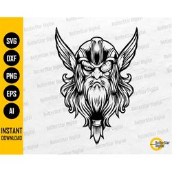 Odin SVG | Viking God SVG | Norse Mythology T-Shirt Decals CNC Laser | Cricut Cutting Files Printable Clipart Vector Dig