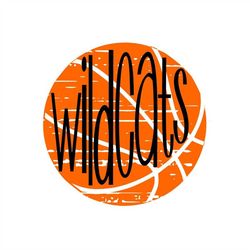 WIldcats Basketball Distressed SVG
