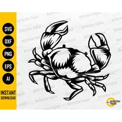 Crab SVG | Sea Animals T-Shirt Vinyl Decals Drawing Illustration Graphics | Cricut Cut File Cuttable Clip Art Vector Dig