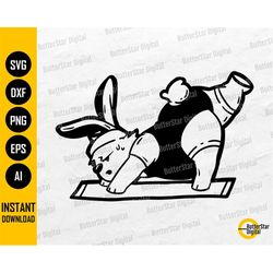 Yoga Bunny SVG | Namaste SVG | Cute Rabbit SVG | Meditation Svg | Cricut Cutting File Silhouette Cameo Clipart Vector Di
