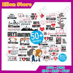 Grey's Anatomy Tv Show Svg Bundle, You Are My Person Svg