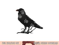 Beautiful Black Crow Raven Bird Silhouette png, sublimation copy