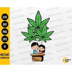 Weed Hot Air Balloon SVG | Cannabis SVG | Marijuana Love SVG | Stoner Lovers | Cricut Cutting File Printable Clipart Dig