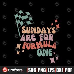 Sundays Are For F1 Funny SVG Formula One Racing SVG File