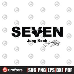 Seven MV Solo Debut Jungkook SVG Cutting Digital File