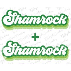 Shamrock Svg, St Patricks Day Svg, Digital Download, Groovy Font Svg, Irish Svg, Happy St Patrick's Day Svg, Distressed