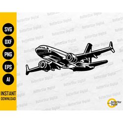Airplane SVG | Aircraft SVG | Airline SVG | Plane Svg | Flight Svg | Cricut Silhouette Cameo Cut File Vector Clipart Dig
