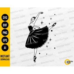 Ballet Dancer SVG | Ballerina SVG | Dancing Shirt Decal Wall Art Sticker | Cricut Cut Files Silhouette Clipart Vector Di