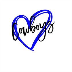 Cowboys Heart SVG