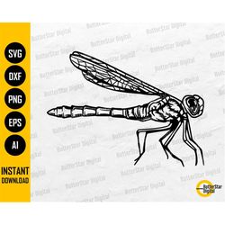 Dragonfly SVG | Insect SVG | Animal Drawing Illustration Graphics | Cricut Cut File Printable Clipart Vector Digital Dow