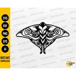 Moth SVG File | Insect Vinyl Stencil Graphics Drawing Illustration | Cricut Cutfiles Cuttable Clipart Vector Digital Dow