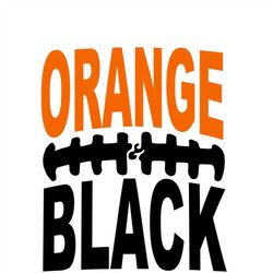Orange and Black Football SVG