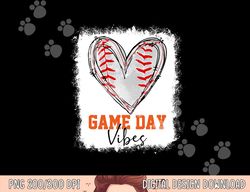 Bleached Baseball Game Day Vibes Baseball Mom Game Day png, sublimation copy