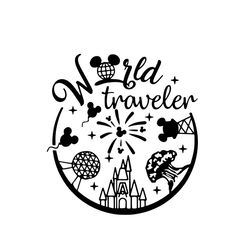 World Traveler Svg, Trending Svg, Disney Svg, Disney Gift Svg, Disneyland Svg, Disney Trips Svg, Traveler Svg Svg, Girl