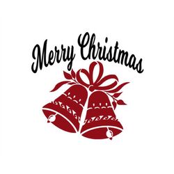 Merry Christmas Bells SVG