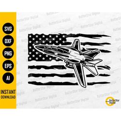 US Vintage Fighter Jet SVG | United States Air Force T-Shirt Decal Graphics | Cricut Cut File Cuttable Vector Clipart Di