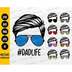 Dad Life Bundle SVG | Dadlife SVG | Dad T-Shirt Tee Vinyl Decal Gift | Cricut Cutting Files Silhouette Clipart Vector Di