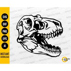 T-Rex Skull SVG | Tyrannosaurus Rex SVG | Dinosaur Head SVG | Dino Svg | Cricut Cutting Files Clipart Vector Digital Dow