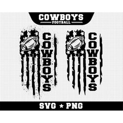 CowBoys Football Svg, CowBoys svg, Game Day Svg, Football SVG, USA Flag SVG, Cut file Printable Cricut Maker Silhouette