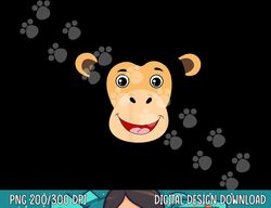 Monkey Face Costume Cute Easy Animal Halloween Gift png, sublimation copy