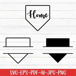 Home Plate Svg, Baseball Plate Svg, Monogram Svg, Baseball Svg, Digital Download, Baseball Love Svg, Printable, Game Day