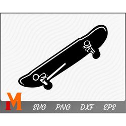 Skateboard Board Detailed Silhouette, Skateboarding svg, Sports svg - SVG Cut File, Png, Vector, Silhouette Digital Down
