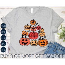 Jack O Lantern SVG, Pumpkin SVG, Halloween SVG, Pumpkin Face Svg, Funny Halloween Shirt, Png, File for Cricut, Sublimati