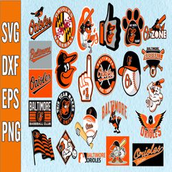 Bundle 23 Files Baltimore Orioles Baseball Team Svg, Baltimore Orioles Svg, MLB Team  svg, MLB Svg, Png, Dxf, Eps, Jpg,
