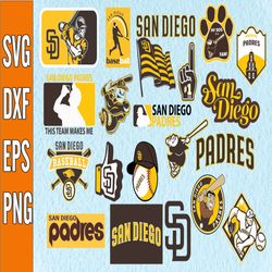 Bundle 21 Files San Diego Padres Baseball Team Svg, San Diego Padres Svg, MLB Team  svg, MLB Svg, Png, Dxf, Eps, Jpg, In
