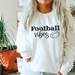 Football Vibes SVG PNG | Football Game Day Shirt | Football Fall Sports | Sublimation | Digital Cut File For Cricut