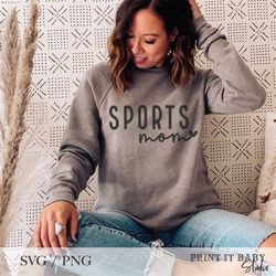 Sports Mom SVG PNG | Football Mom | Game Day | Fall Sports svg | Sublimation | Digital Cut File For Cricut