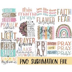 Faith BIG BUNDLE sublimation PNG, Religious sublimation file, Jesus shirt png design, Christian Sublimation design, Digi