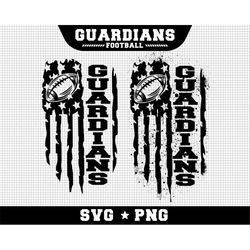 Guardians Football Svg, Guardians svg, Game Day Svg, Football SVG, USA Flag SVG, Cut file Printable Cricut Maker Silhoue