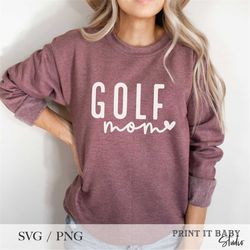 Golf Mom SVG PNG | Golf Lover | Svg Digital Cut File For Cricut | Sublimation PNG Digital File