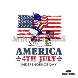Snoopy And Woodstock America 4th Of July SVG Digital File
