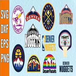 Bundle 11 Files Denver Nuggets Basketball Team svg, Denver Nuggets svg, NBA Teams Svg, NBA Svg, Png, Dxf, Eps, Instant D
