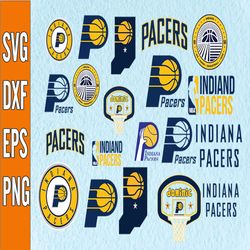 Bundle 22 Files Indiana Pacers Basketball Team svg, Indiana Pacers svg, NBA Teams Svg, NBA Svg, Png, Dxf, Eps, Instant D