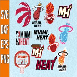 Bundle 24 Files Miami Heat Basketball Team SVG, Miami Heat svg, NBA Teams Svg, NBA Svg, Png, Dxf, Eps, Instant Download