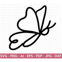 Butterfly Line Art SVG, Butterfly svg, Insect Svg, Line art svg, Butterfly Clipart, Cricut Cut File, Silhouette