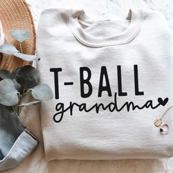 T-ball Grandma SVG PNG | Play Ball svg | Baseball Season | Kids Sports svg | Sublimation | Digital Cut File For Cricut,