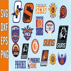 Bundle 28 Files Phoenix Suns Basketball Team svg, Phoenix Suns svg, NBA Teams Svg, NBA Svg, Png, Dxf, Eps, Instant Downl